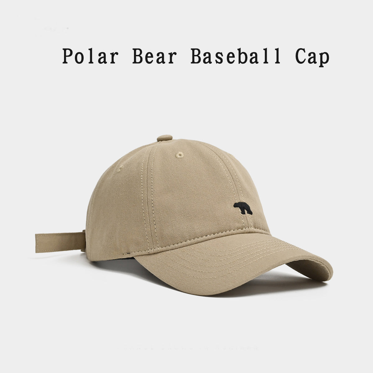 Polar Bear Embroidered Cap