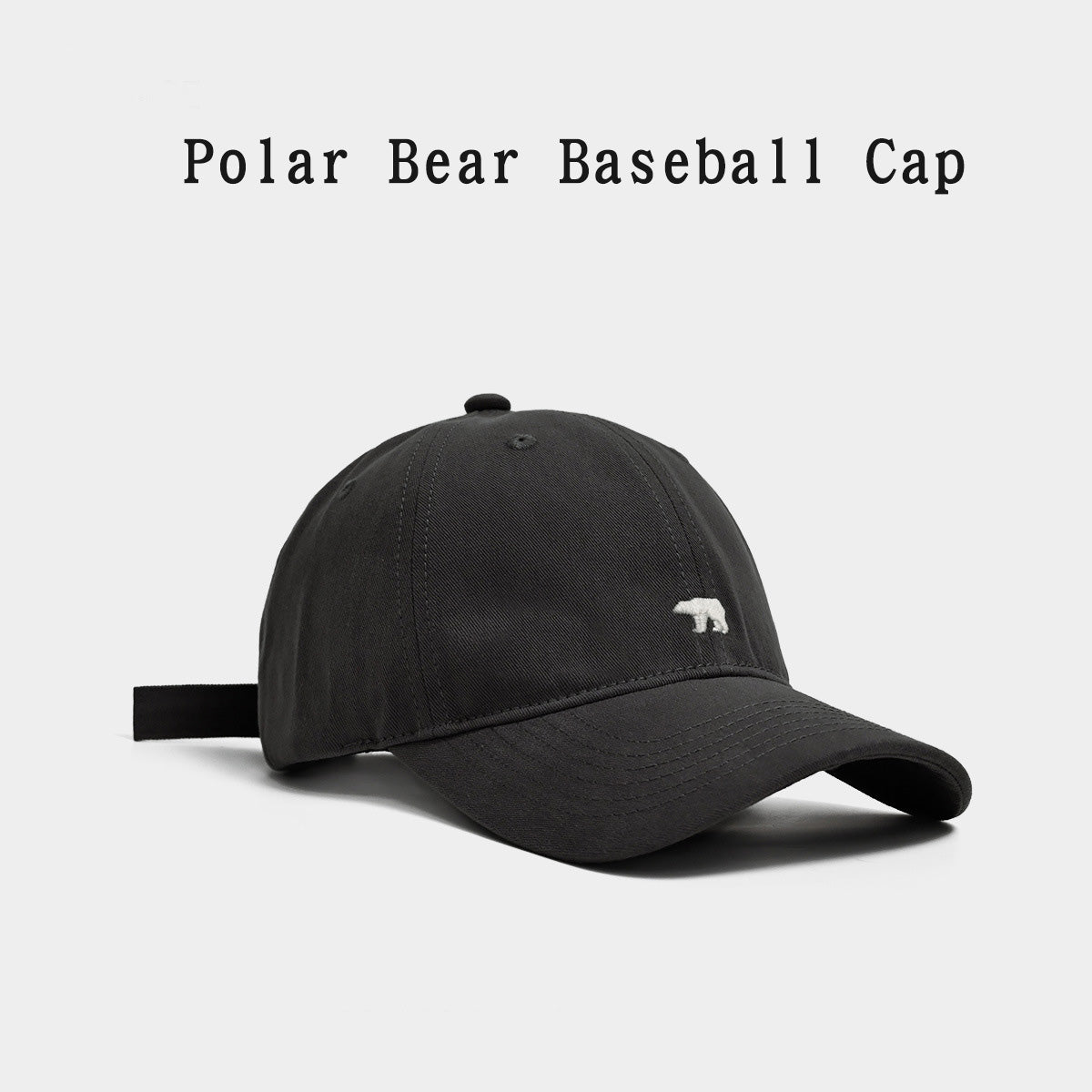 Polar Bear Embroidered Cap